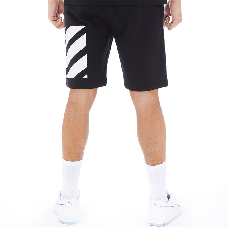 Kings Will Dream Mens Stanten Shorts Jet Black/Optic White