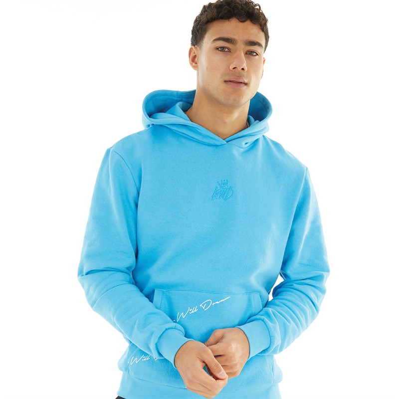 Kings Will Dream Mens Lidston OTH Hoodie Bright Blue/Optic White