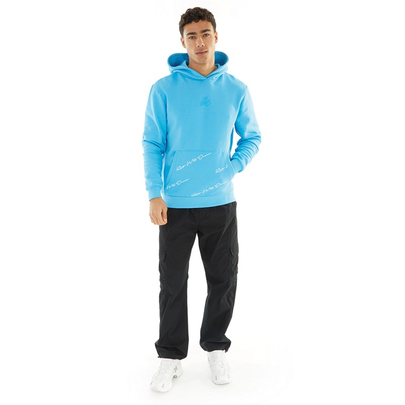 Kings Will Dream Mens Lidston OTH Hoodie Bright Blue/Optic White