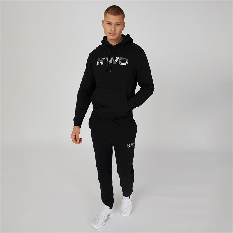 Kings Will Dream Mens Fracture OTH Hoodie Jet Black/Tonal Greys