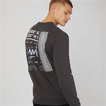 Kings Will Dream Mens Beaumor Sweatshirt Asphalt/Optic White/Lilac