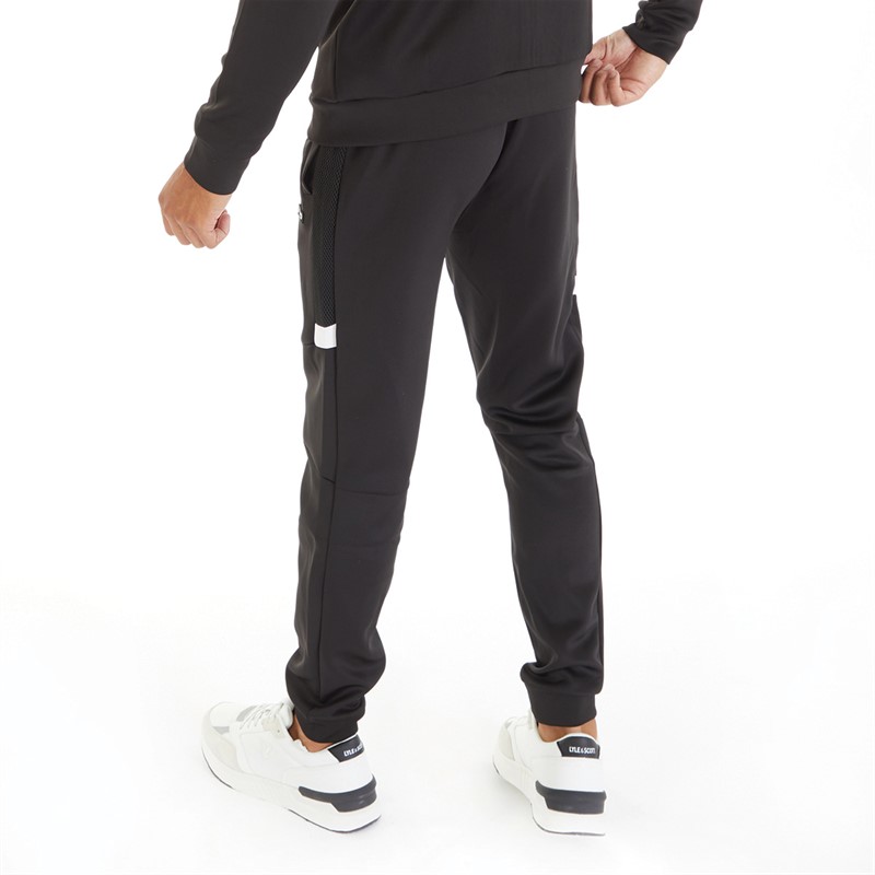 Kings Will Dream Mens Kadar Poly Joggers Jet Black/Optic White