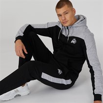 Kings Will Dream Mens Burton Fleece Tracksuit Jet Black/Grey Marl