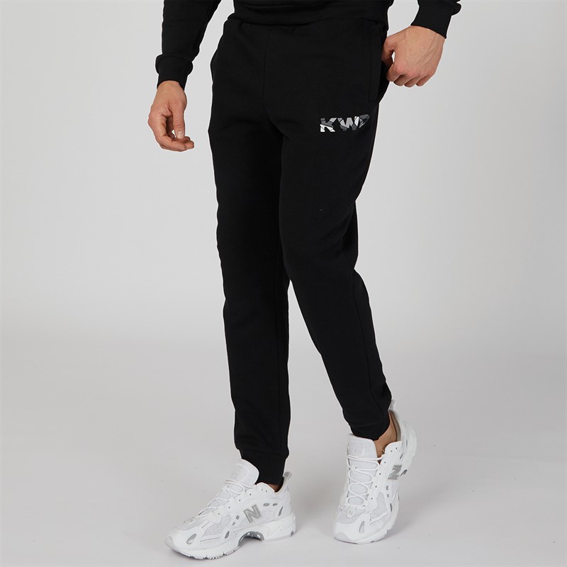 Kings Will Dream Mens Fracture Joggers Jet Black/Tonal Greys