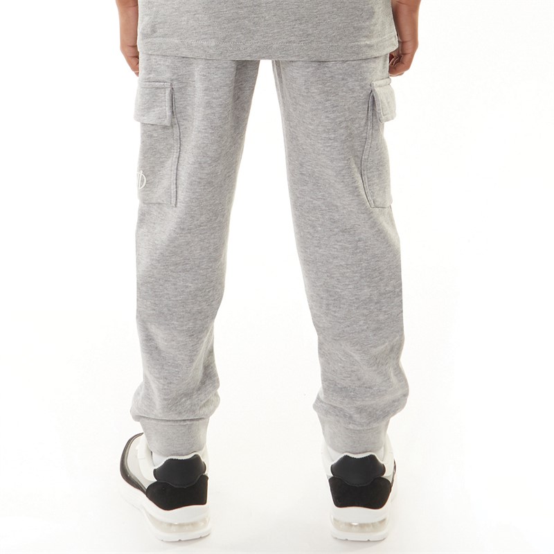 Kings Will Dream Boys Beaumor Cargo Joggers Grey Marl