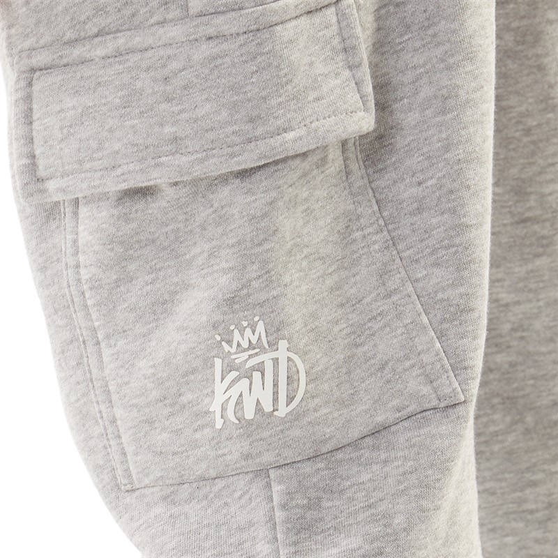 Kings Will Dream Boys Beaumor Cargo Joggers Grey Marl