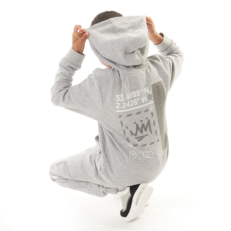 Kings Will Dream Boys Beaumor Hoodie Grey Marl