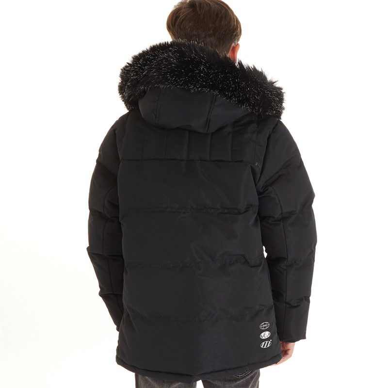 Buy Kings Will Dream Boys Bronson Puffer Parka Jacket Jet Black