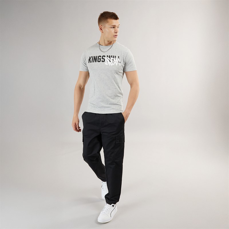 Kings Will Dream Mens Tagged T-Shirt Grey Marl