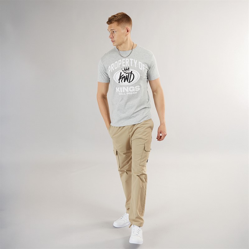 Kings Will Dream Mens Property T-Shirt Grey Marl