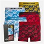 Kings Will Dream Mens Tagged Five Pack Boxer Shorts Multi