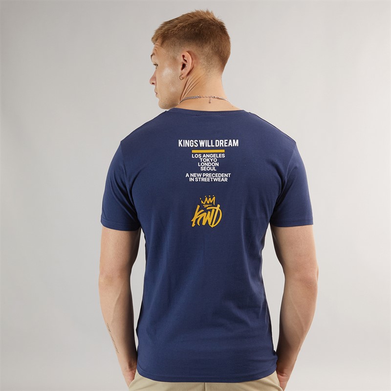 Kings Will Dream Mens Tagged T-Shirt Navy