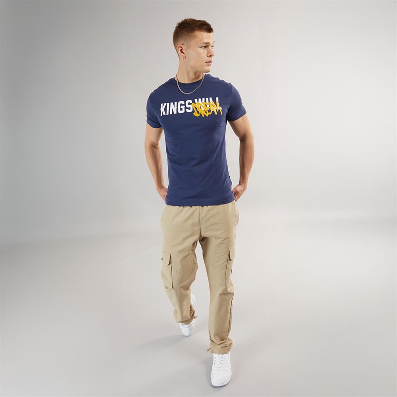 Kings Will Dream Mens Tagged T-Shirt Navy