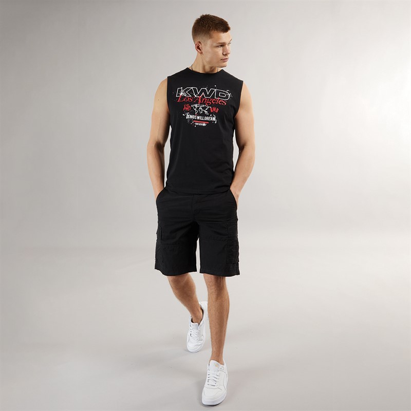 Kings Will Dream Mens Mapped Tank Top Black