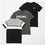 Kings Will Dream Boys Bilcucor Three Pack T-Shirts Olive/Black/Ash Grey