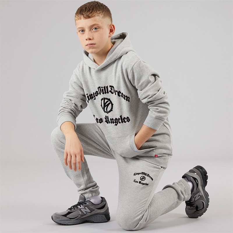 Kings Will Dream Boys Gothically Tracksuit Set Grey Marl