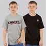 Kings Will Dream Boys Bilkiecore Two Pack T-Shirts Grey/Black