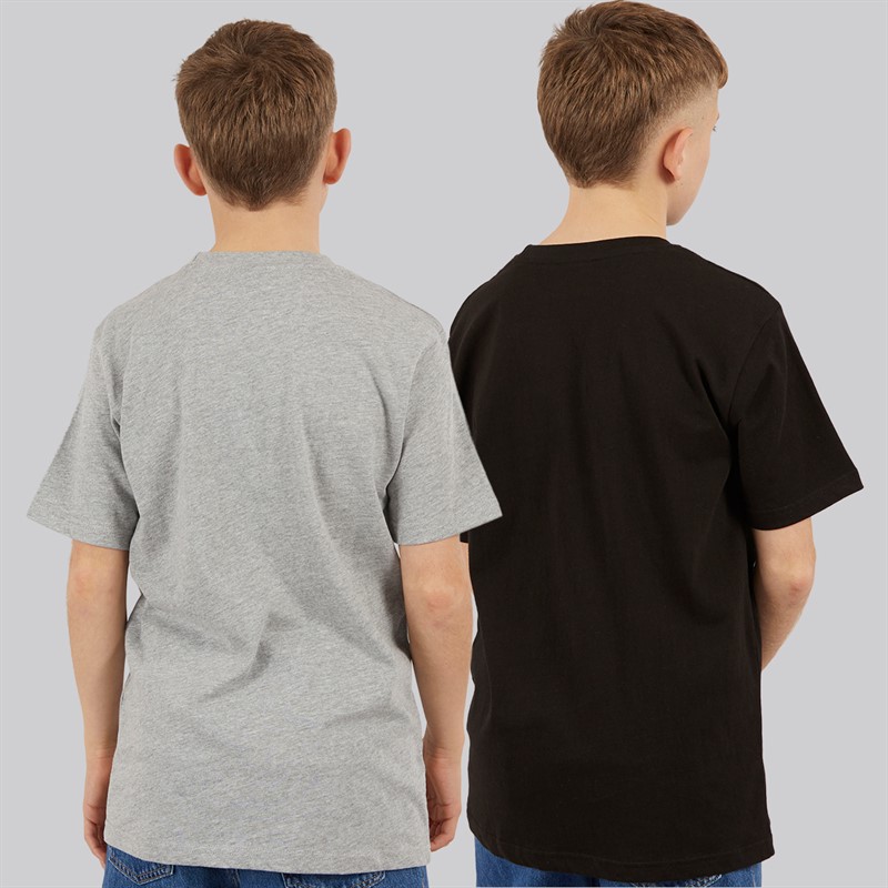 Kings Will Dream Boys Bilkiecore Two Pack T-Shirts Grey/Black
