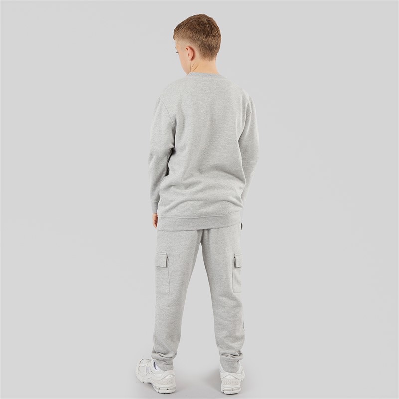 Kings Will Dream Boys Crosby Crew Tracksuit Set Grey Marl