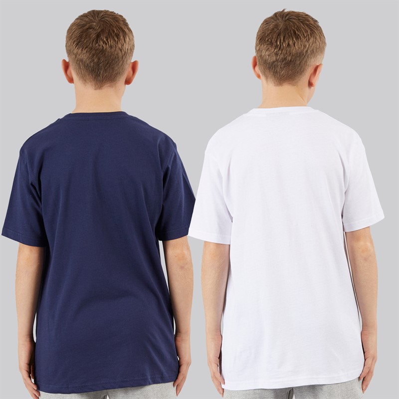 Kings Will Dream Boys Bilkiecore Two Pack T-Shirts Navy/White