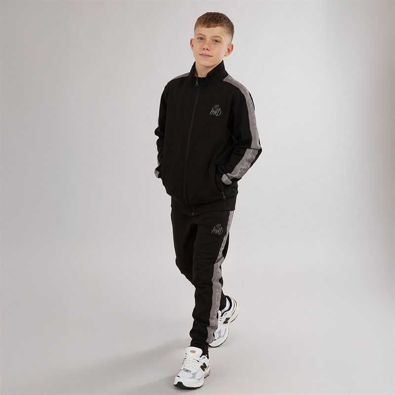 Kings Will Dream Boys Terranced Tracksuit Set Black