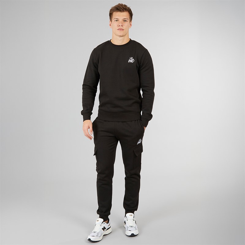 Kings Will Dream Mens Crosby Crew Neck Sweatshirt Black