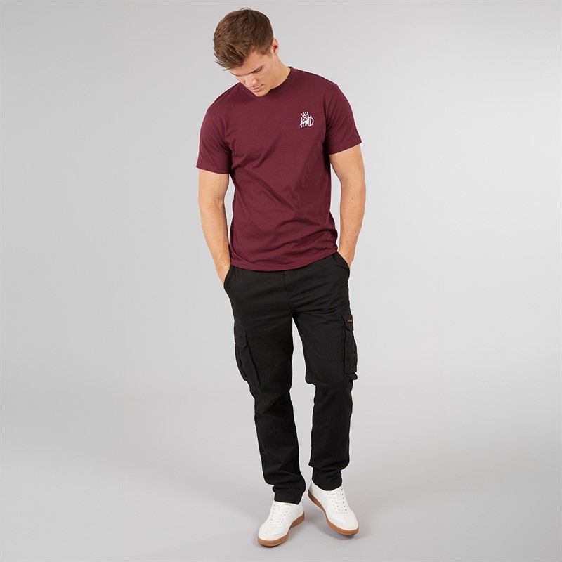 Kings Will Dream Mens Crosby T-Shirt Burgundy