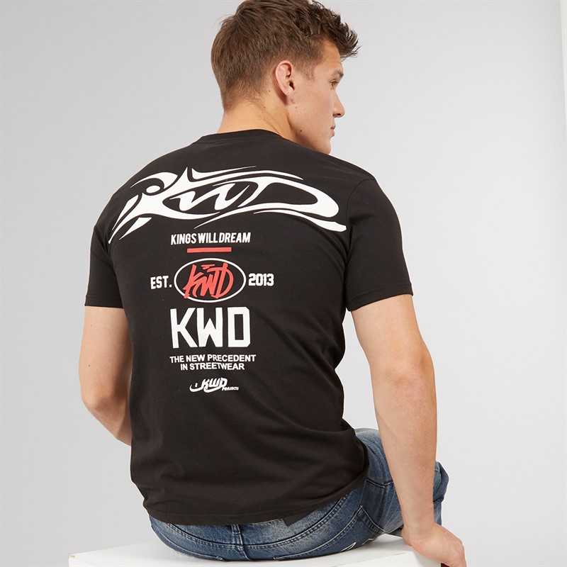 Kings Will Dream Mens Tattooed T-Shirt Black