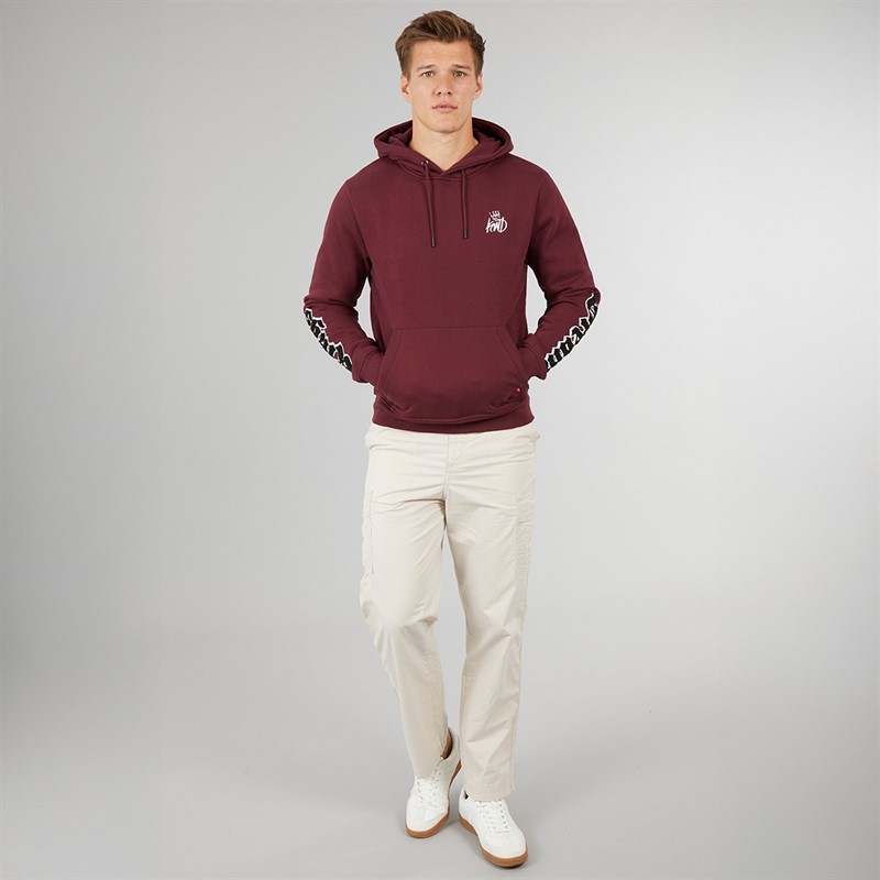 Kings Will Dream Mens Sleevely Hoodie Burgundy