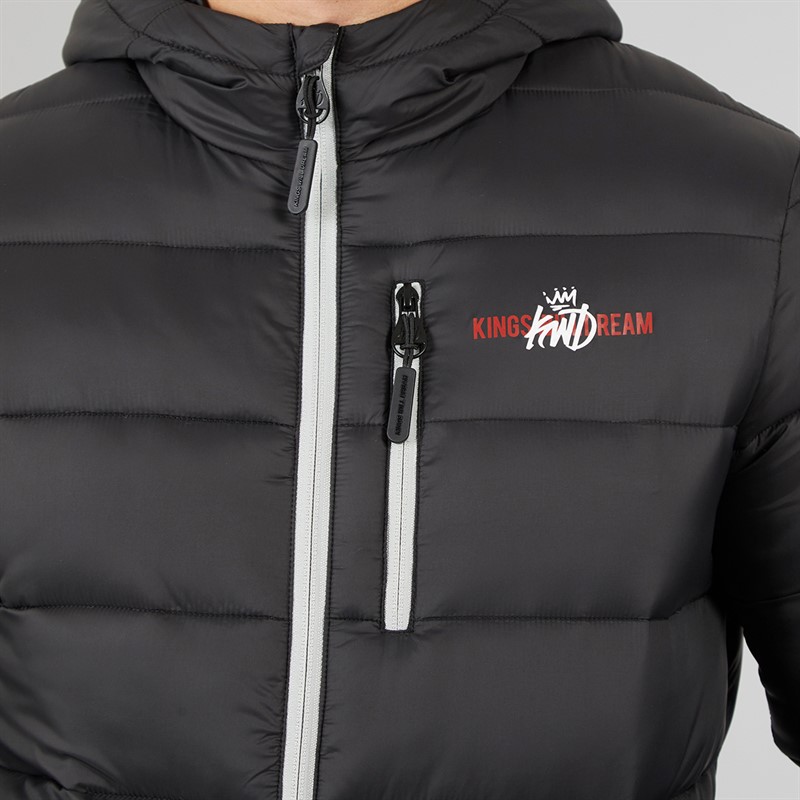 Kings Will Dream Mens Barcana Puffer Jacket Black