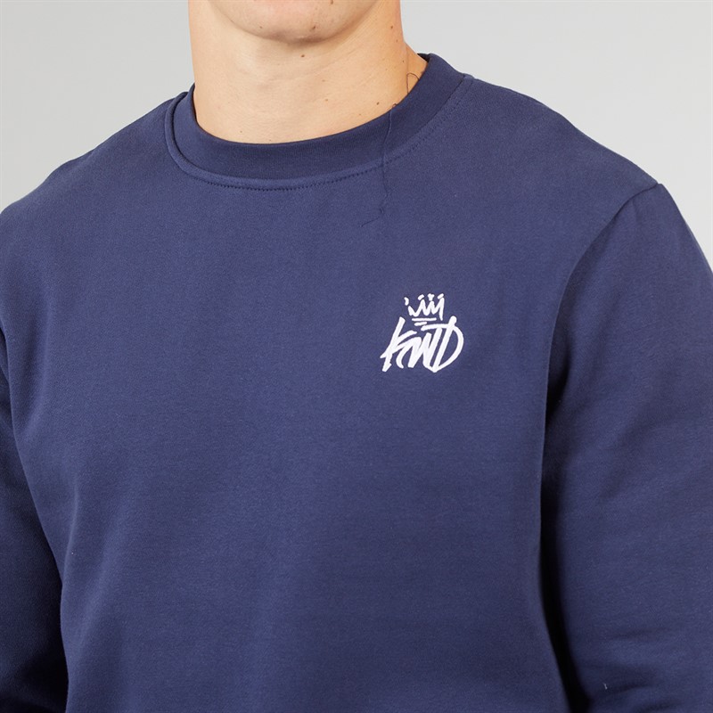 Kings Will Dream Mens Crosby Crew Neck Sweatshirt Navy