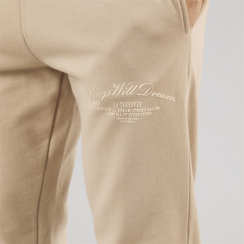 Kings Will Dream Mens Arch Relaxed Fit Joggers Stone