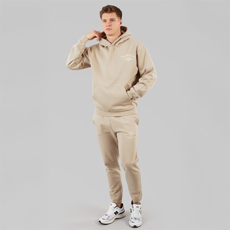 Kings Will Dream Mens Arch Relaxed Fit Hoodie Stone