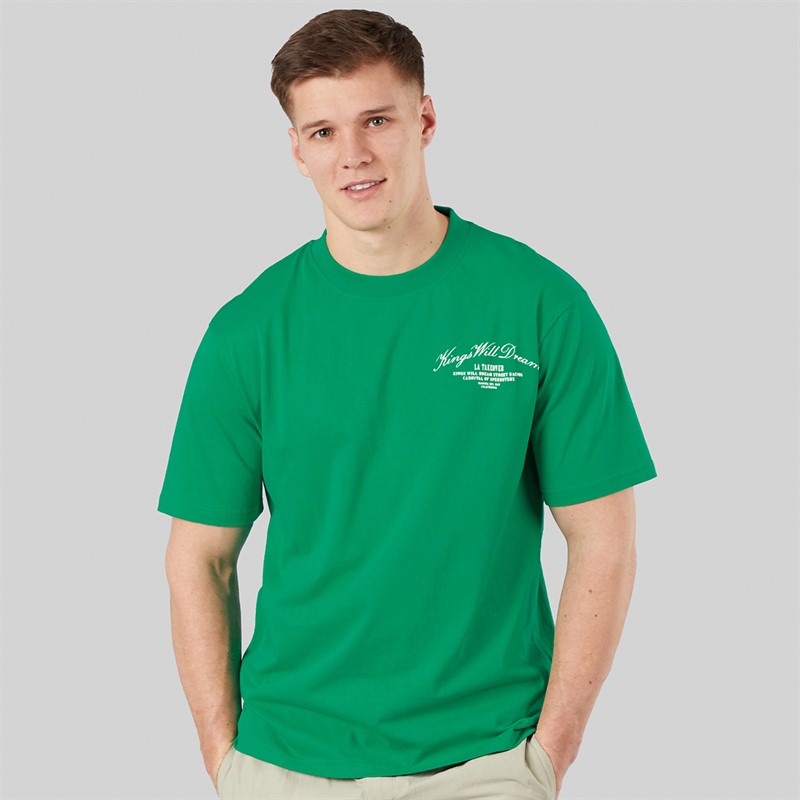 Kings Will Dream Mens Arch Relaxed Fit T-Shirt Green
