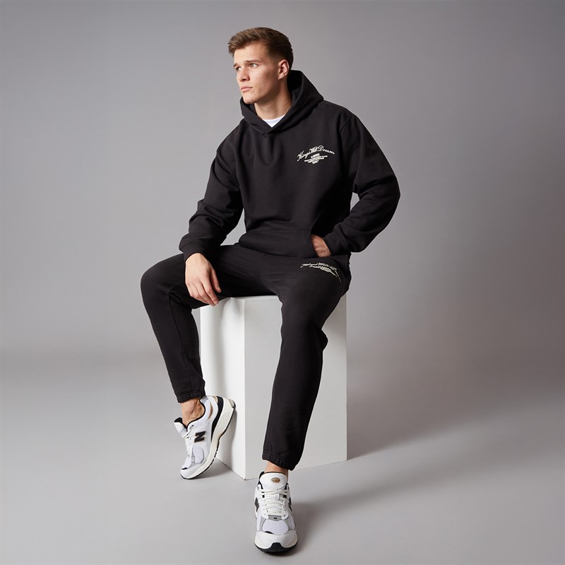 Kings Will Dream Mens Arch Relaxed Fit Joggers Black