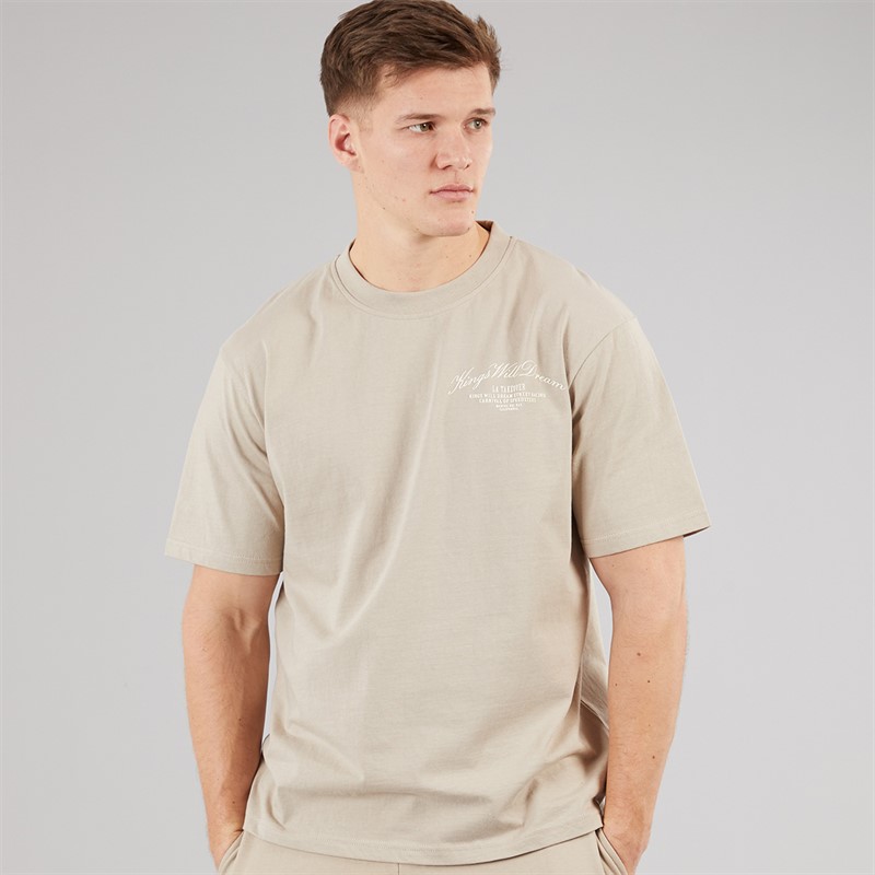 Kings Will Dream Mens Arch Relaxed Fit T-Shirt Stone