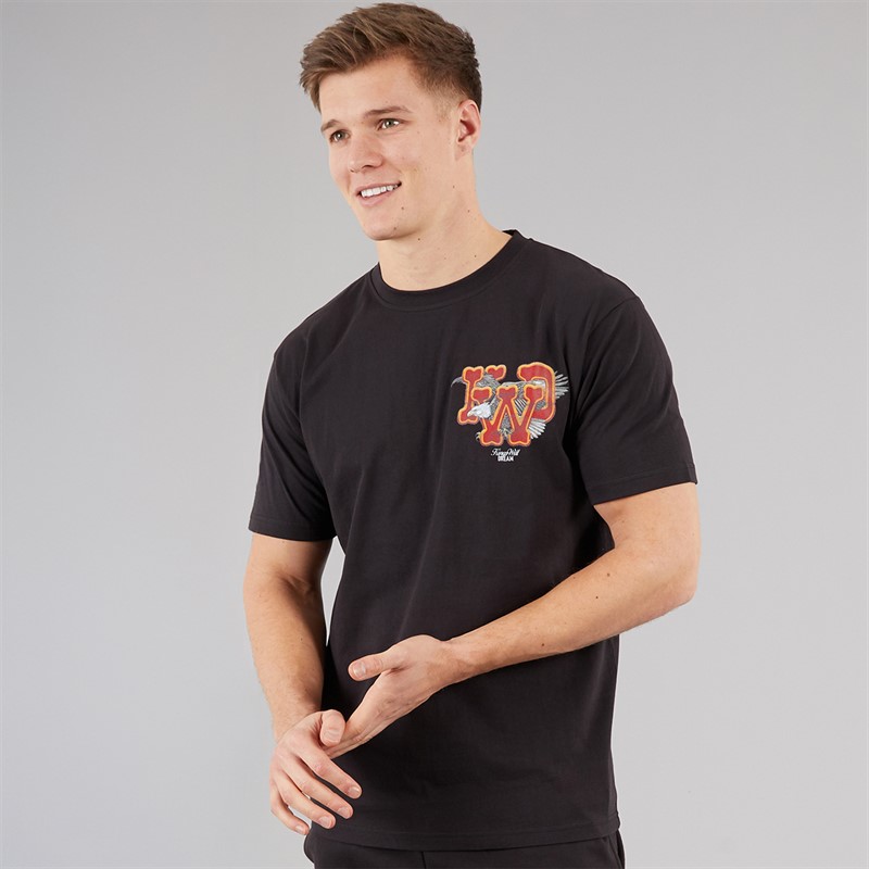 Kings Will Dream Mens Eagle Relaxed Fit T-Shirt Black