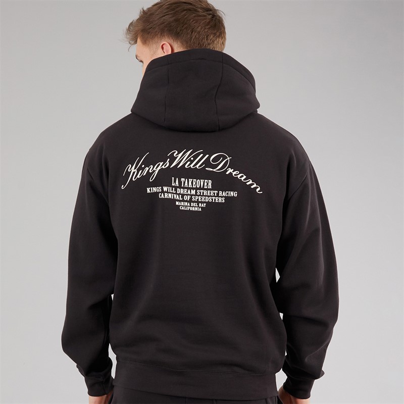 Kings Will Dream Mens Arch Relaxed Fit Hoodie Black