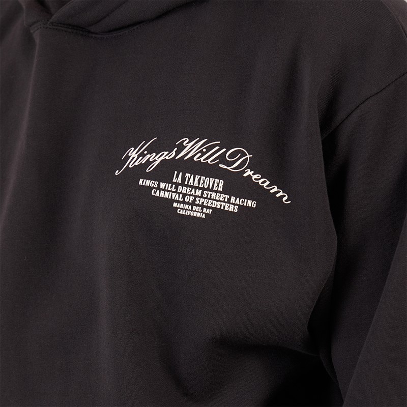 Kings Will Dream Mens Arch Relaxed Fit Hoodie Black