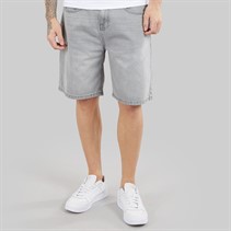 Kings Will Dream Mens Dubl Jord Relaxed Fit Denim Shorts Light Grey