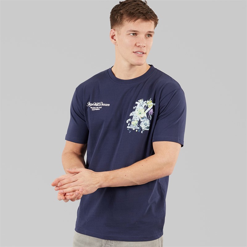 Kings Will Dream Mens Garden Relaxed Fit T-Shirt Navy