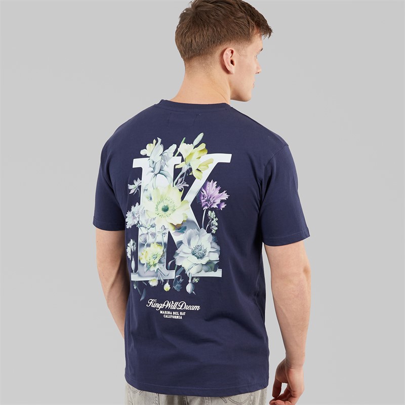 Kings Will Dream Mens Garden Relaxed Fit T-Shirt Navy