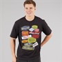 Kings Will Dream Mens Race Badge Relaxed Fit T-Shirt Black