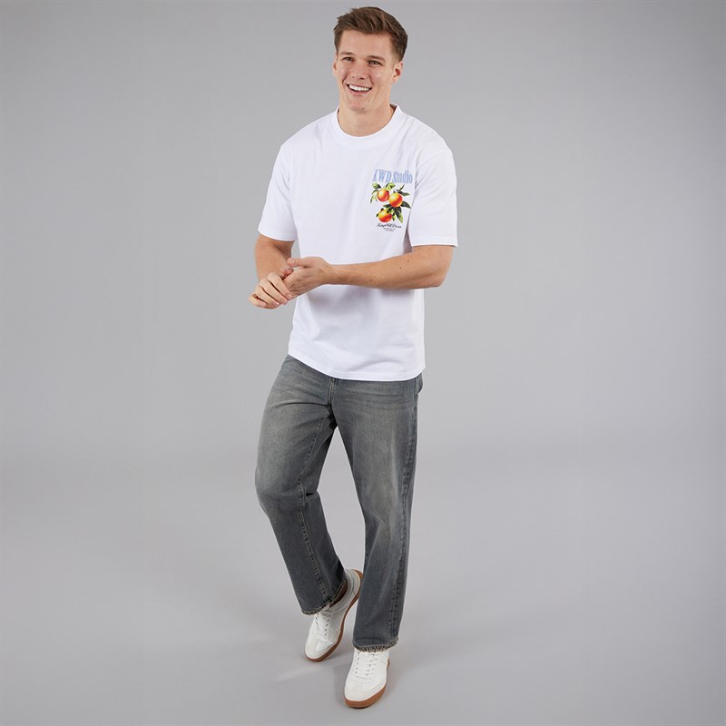 Kings Will Dream Mens Citrus Relaxed Fit T-Shirt White
