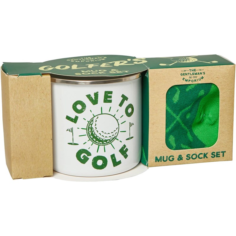 The Gentleman's Emporium Enamel Mug And Socks Multi
