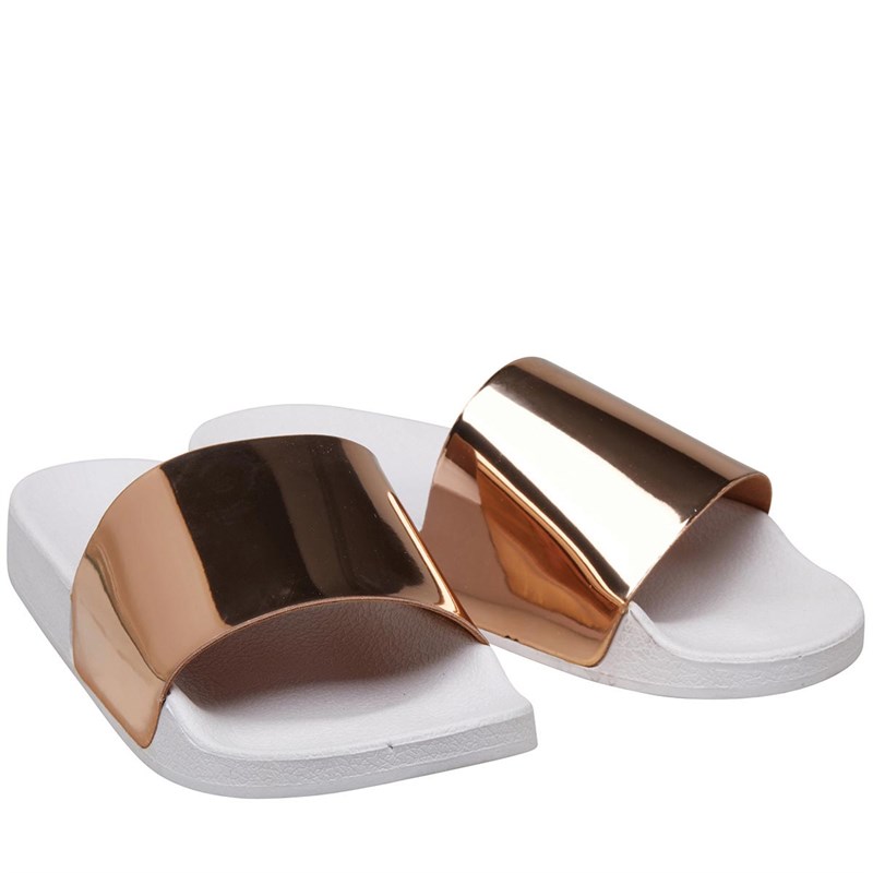 linzi rose gold sandals