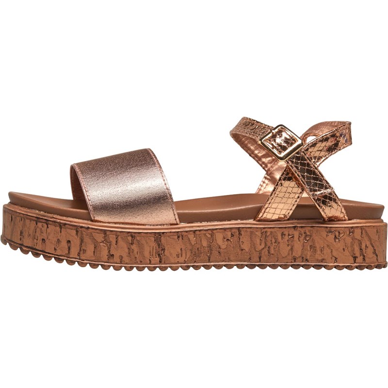 linzi rose gold sandals