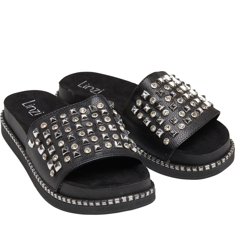 studded sliders womens