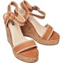Linzi Womens Lucia Wedge Sandals Tan