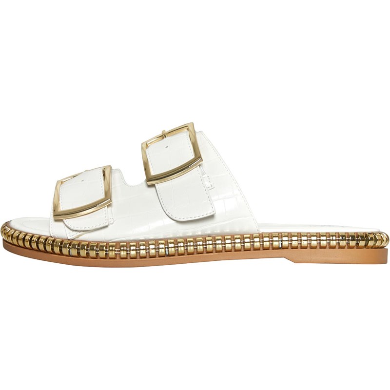 Linzi Womens Cici Sliders White